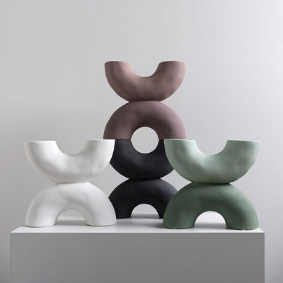 Decoración de Cerámica con Diseño X para Mueble TV, Escritorio y Entrada - Estilo Chino Contemporáneo - Image 8