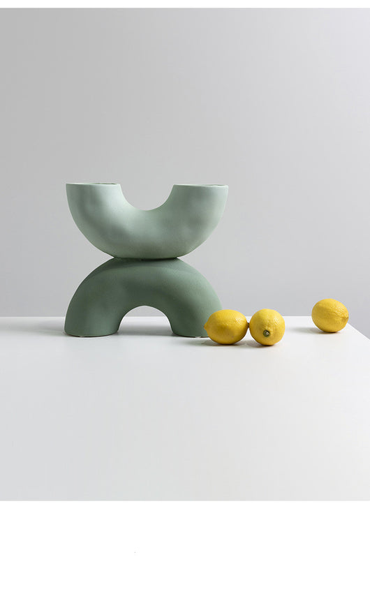 Decoración de Cerámica con Diseño X para Mueble TV, Escritorio y Entrada - Estilo Chino Contemporáneo - Image 11