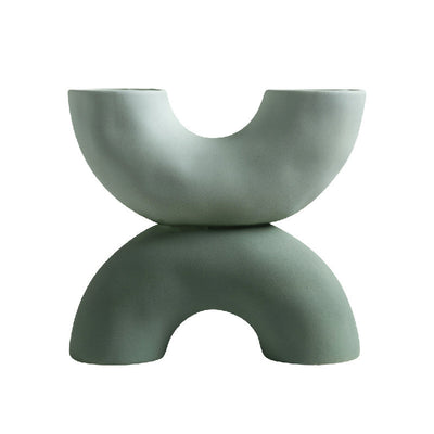 Decoración de Cerámica con Diseño X para Mueble TV, Escritorio y Entrada - Estilo Chino Contemporáneo - Image 2