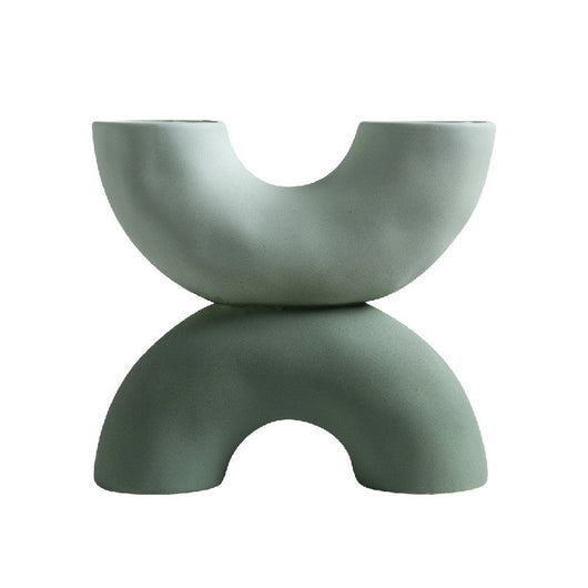 Decoración de Cerámica con Diseño X para Mueble TV, Escritorio y Entrada - Estilo Chino Contemporáneo - Image 2