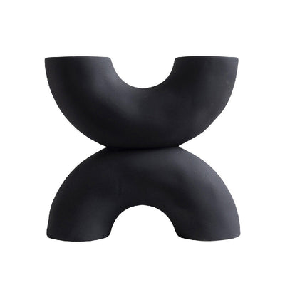 Decoración de Cerámica con Diseño X para Mueble TV, Escritorio y Entrada - Estilo Chino Contemporáneo - Image 4