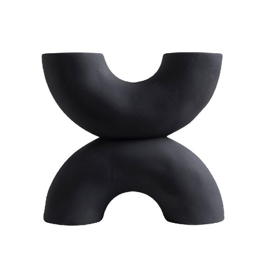 Decoración de Cerámica con Diseño X para Mueble TV, Escritorio y Entrada - Estilo Chino Contemporáneo - Image 4