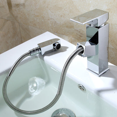 Grifo Extraíble Agua Fría y Caliente para Baño y Cocina con Caño Telescópico Cuadrado - Image 10