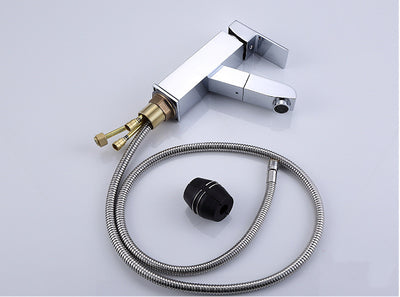 Grifo Extraíble Agua Fría y Caliente para Baño y Cocina con Caño Telescópico Cuadrado - Image 11