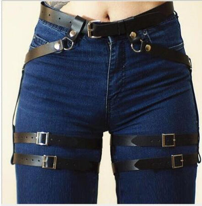 Conjunto de Arnés Punk Sexy con Anillo de Pierna para Presentaciones en Vivo - Image 8