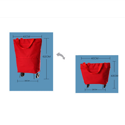 Bolsa de Compras Plegable con Ruedas - Carrito de Viaje Multifuncional - Image 5