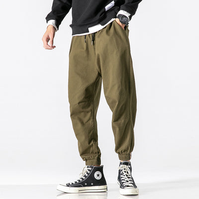 Pantalones Casuales Hombre Primavera Estilo Hong Kong - Corte Clásico Sólido - Image 10