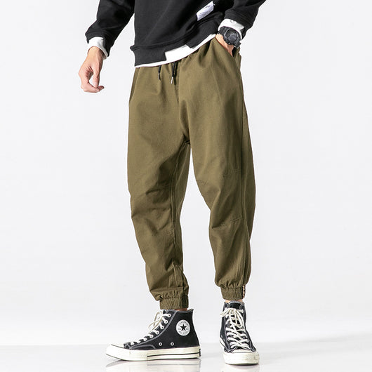 Pantalones Casuales Hombre Primavera Estilo Hong Kong - Corte Clásico Sólido - Image 10