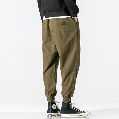 Pantalones Casuales Hombre Primavera Estilo Hong Kong - Corte Clásico Sólido - Image 11