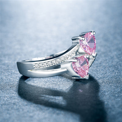 Anillos de Cobre Chapados en Platino con Circonitas Brillantes - Image 7
