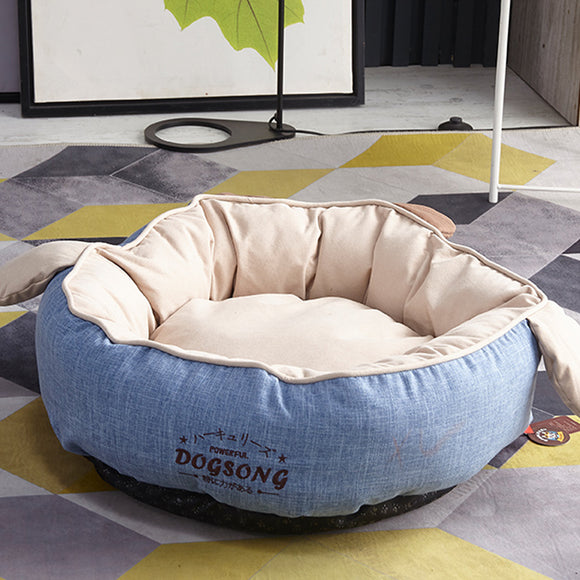 Cama Cueva para Mascotas con Lana de Cordero Removible y Lavable