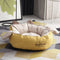 Cama Cueva para Mascotas con Lana de Cordero Removible y Lavable