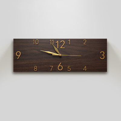 Reloj de Pared Rectangular de Madera Retro - Diseño Art Decó Silencioso - Image 17