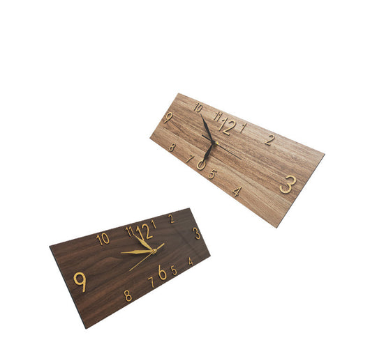 Reloj de Pared Rectangular de Madera Retro - Diseño Art Decó Silencioso - Image 26