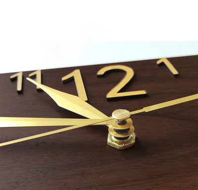 Reloj de Pared Rectangular de Madera Retro - Diseño Art Decó Silencioso - Image 7