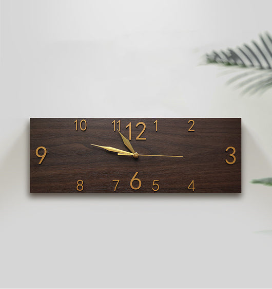 Reloj de Pared Rectangular de Madera Retro - Diseño Art Decó Silencioso - Image 12