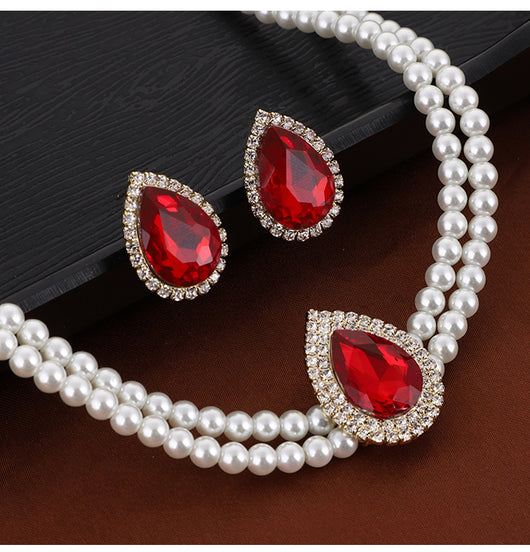 Collar de Perlas Imitación Rubí - Colección Otoño Invierno - Image 10