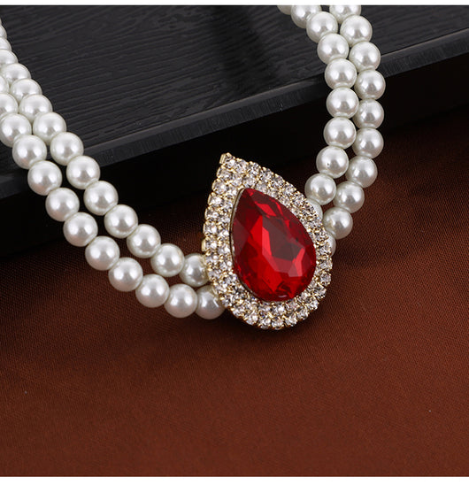 Collar de Perlas Imitación Rubí - Colección Otoño Invierno - Image 9