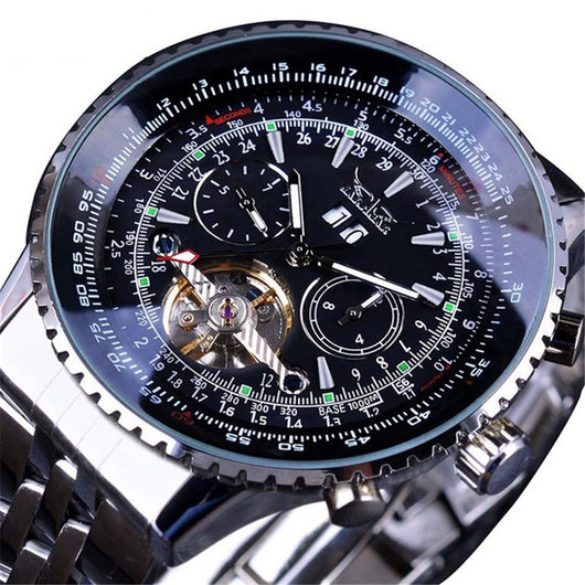 Reloj Mecánico Tourbillon Hueco de Diseño Casual con Esfera Grande - Image 5