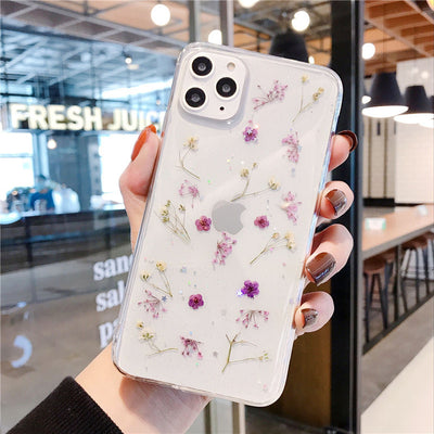 Funda para Celular con Flores Secas en Resina Epoxi Transparente - Image 15