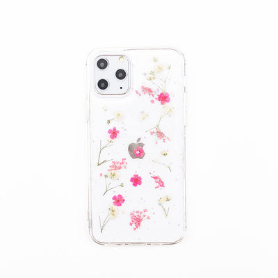 Funda para Celular con Flores Secas en Resina Epoxi Transparente - Image 2