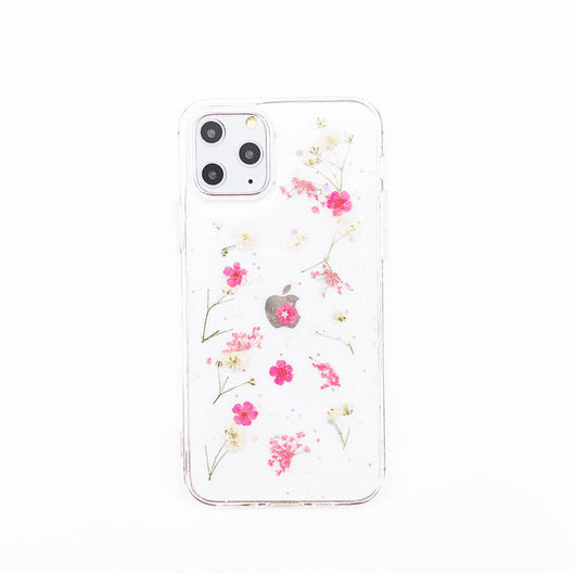 Funda para Celular con Flores Secas en Resina Epoxi Transparente - Image 2