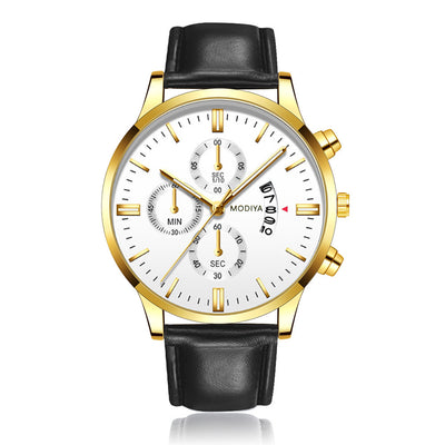 Reloj Calendario Hombre Tres Ojos Seis Agujas - Diseño Minimalista - Image 11