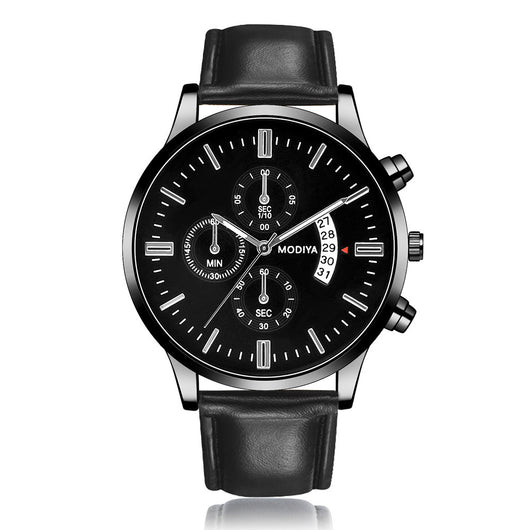 Reloj Calendario Hombre Tres Ojos Seis Agujas - Diseño Minimalista - Image 5