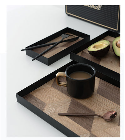 Bandeja Decorativa de Hierro Forjado y Madera - Image 13