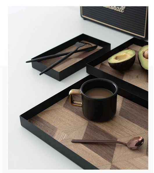 Bandeja Decorativa de Hierro Forjado y Madera - Image 13