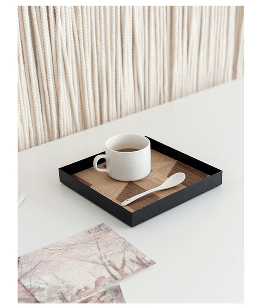 Bandeja Decorativa de Hierro Forjado y Madera - Image 6