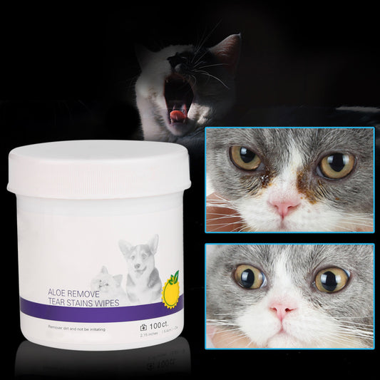 Toallitas de Limpieza Ocular para Mascotas - Perros y Gatos