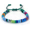 New Ethnic Estilo Bracelet Color Cotton Rope Hand-woven Hand Rope Azul