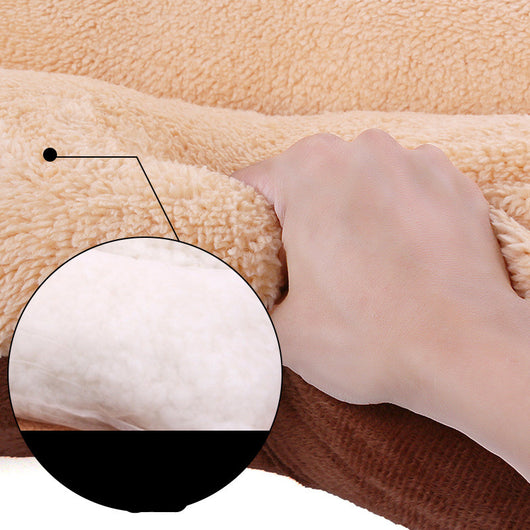 Cama Térmica para Mascotas de Felpa de Cordero Extraíble y Lavable - Image 17