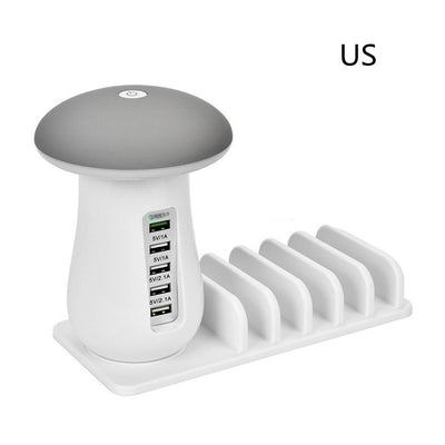 Lámpara Hongo LED 2 en 1 con Cargador USB y Soporte para Dispositivos - Image 10