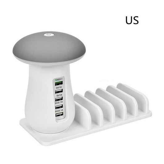 Lámpara Hongo LED 2 en 1 con Cargador USB y Soporte para Dispositivos - Image 10