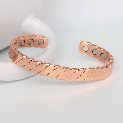 Brazalete Magnético de Cobre Rojo Abierto - Image 9