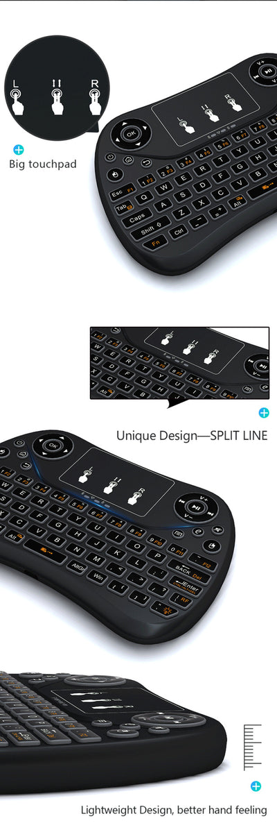 Teclado Táctil Compacto con Retroiluminación RGB de 7 Colores - Image 4