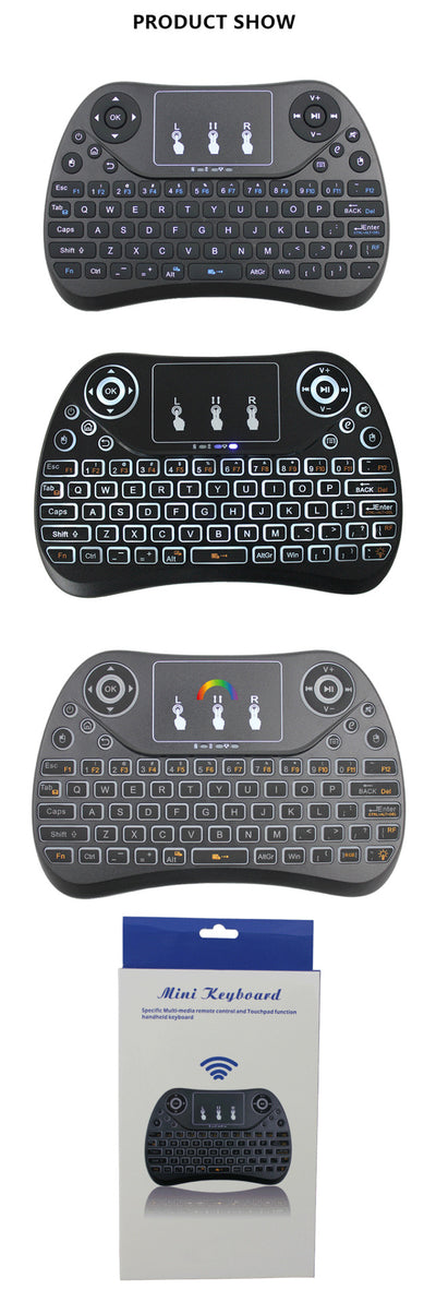 Teclado Táctil Compacto con Retroiluminación RGB de 7 Colores - Image 3