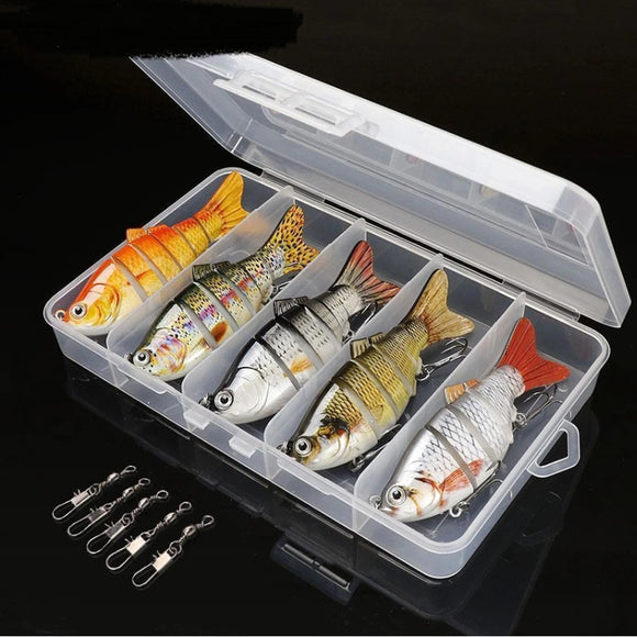 Set de Señuelos de Pesca Marina Realistas - Cebos Duros de Simulación Premium