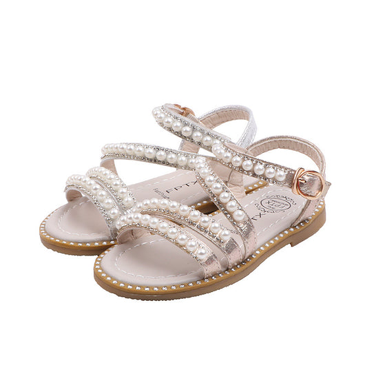Zapatos Princesa de Punta Abierta con Perlas para Niña - Image 10