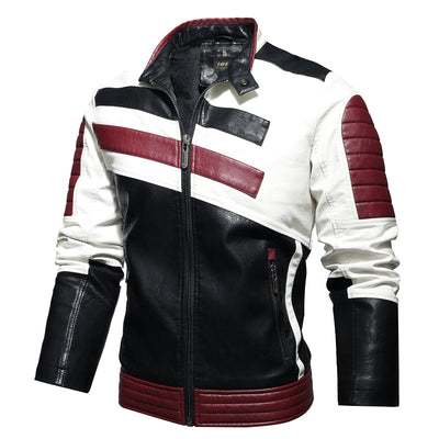 Chaqueta de Cuero PU para Hombre con Forro Polar - Estilo Motociclista Casual - Image 10