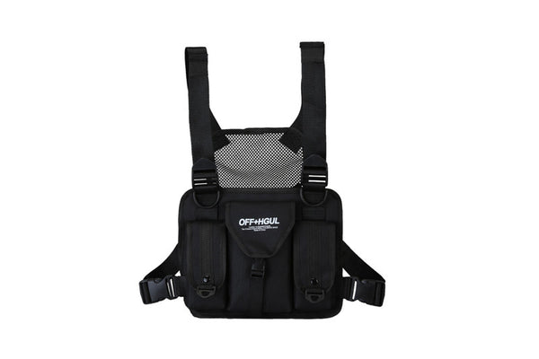 Bolsa Pectoral Funcional Hip-hop Unisex con Múltiples Compartimentos - Image 4