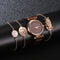 Set de Reloj para Dama con Correa de Malla de Aleación y Brazalete