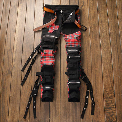 Pantalones Punk Estampados para Hombre - Image 4