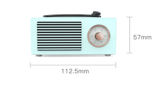 Parlante Retro Bluetooth Atomic Mini - Reproductor de Vinilo Inalámbrico - Image 6