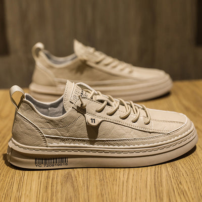 Tenis Casuales de Cuero para Hombre - Sneakers Versátiles de Tendencia - Image 8