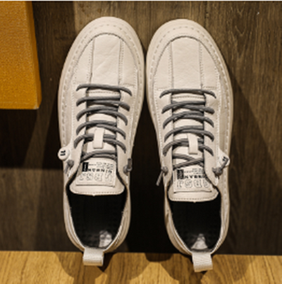 Tenis Casuales de Cuero para Hombre - Sneakers Versátiles de Tendencia - Image 9