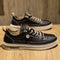 Tenis Casuales de Cuero para Hombre - Sneakers Versátiles de Tendencia