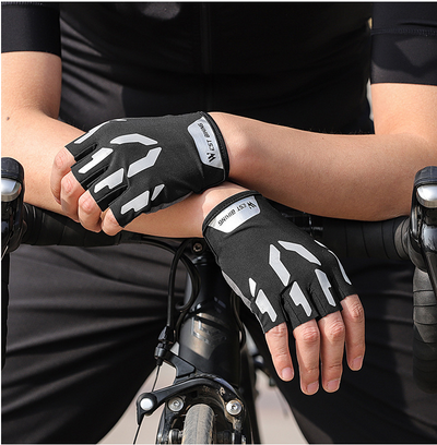 Guantes de Ciclismo con Dedos Cortos Reflectantes - Image 13